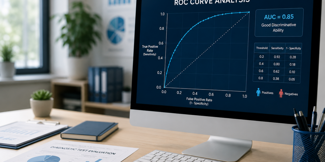 ROC Curve (Καμπύλη ROC): Αξιολόγηση Διαγνωστικών Τεστ και Επιλογή Βέλτιστου Ορίου Απόφασης