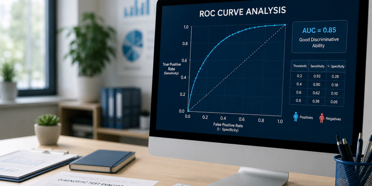 ROC Curve (Καμπύλη ROC): Αξιολόγηση Διαγνωστικών Τεστ και Επιλογή Βέλτιστου Ορίου Απόφασης
