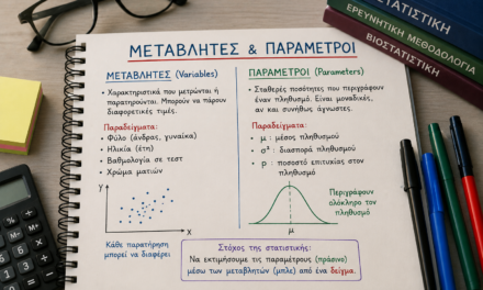 Μεταβλητές και Παράμετροι στη Στατιστική: Οι Θεμελιώδεις Έννοιες για την Ανάλυση Δεδομένων