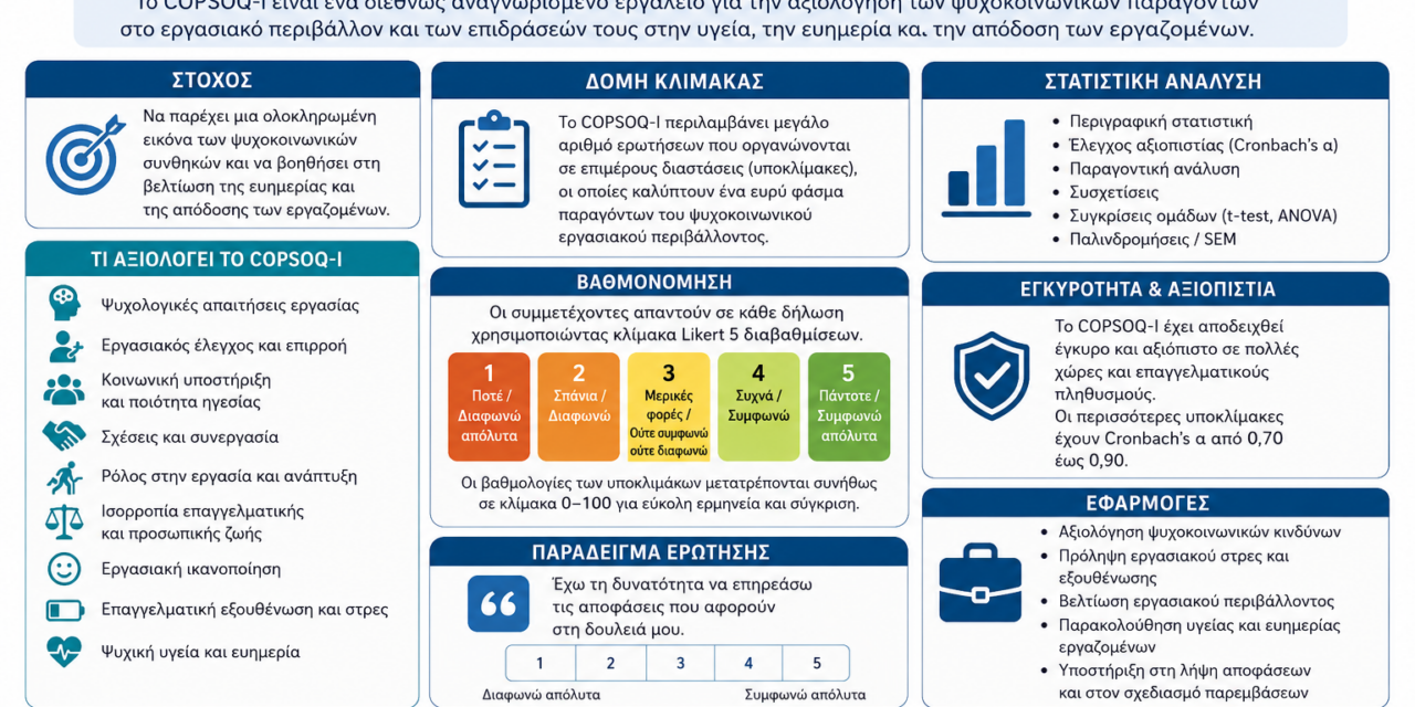 Ψυχοκοινωνικό Ερωτηματολόγιο Κοπεγχάγης [COPSOQ-I]