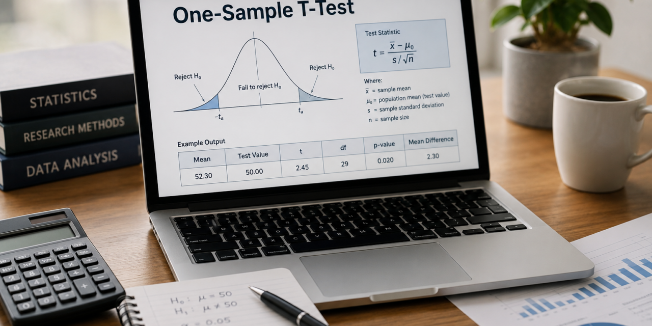 One-Sample T-Test: Πλήρης οδηγός εφαρμογής και ερμηνείας στην ανάλυση δεδομένων