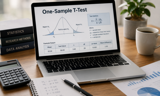 One-Sample T-Test: Πλήρης οδηγός εφαρμογής και ερμηνείας στην ανάλυση δεδομένων