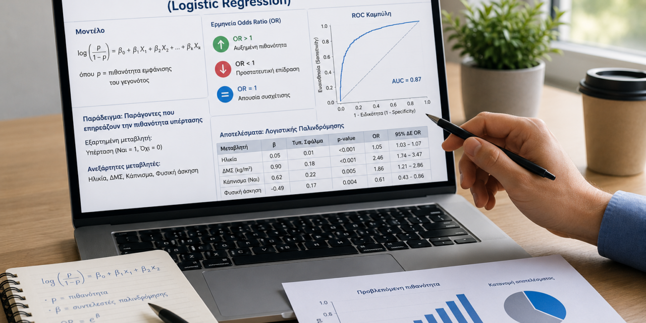 Λογιστική Παλινδρόμηση (Logistic Regression): Η βασική μέθοδος για την πρόβλεψη δυαδικών αποτελεσμάτων