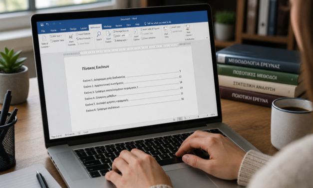 Εισαγωγή Πίνακα Εικόνων στο Microsoft Word: Πλήρης Οδηγός για Ακαδημαϊκές Εργασίες