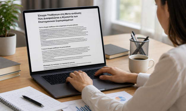 Έλεγχοι Υποθέσεων στη Μετα-ανάλυση: Πώς Διασφαλίζεται η Αξιοπιστία των Επιστημονικών Συμπερασμάτων