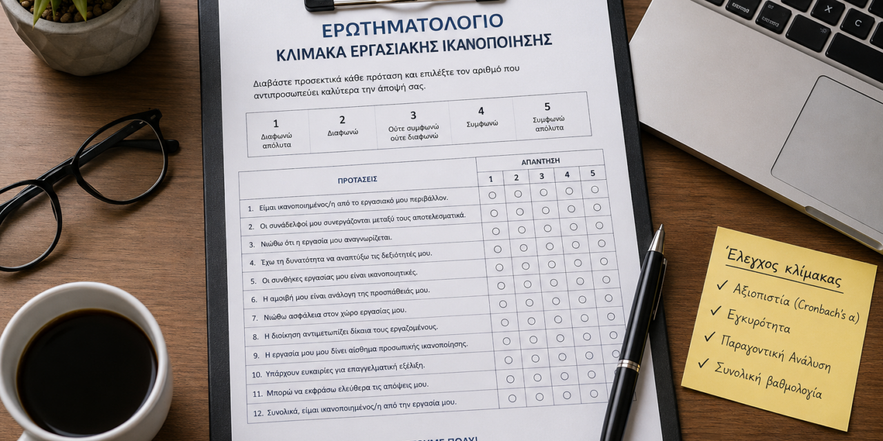 Ερωτηματολόγιο ως Κλίμακα: Τι Είναι, Πότε Χρησιμοποιείται και Πώς Συμβάλλει στην Αξιόπιστη Στατιστική Ανάλυση